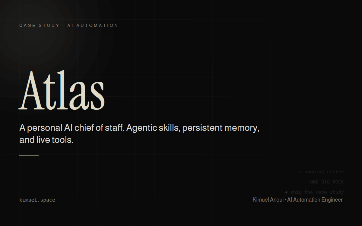 Atlas - Personal AI Chief of Staff